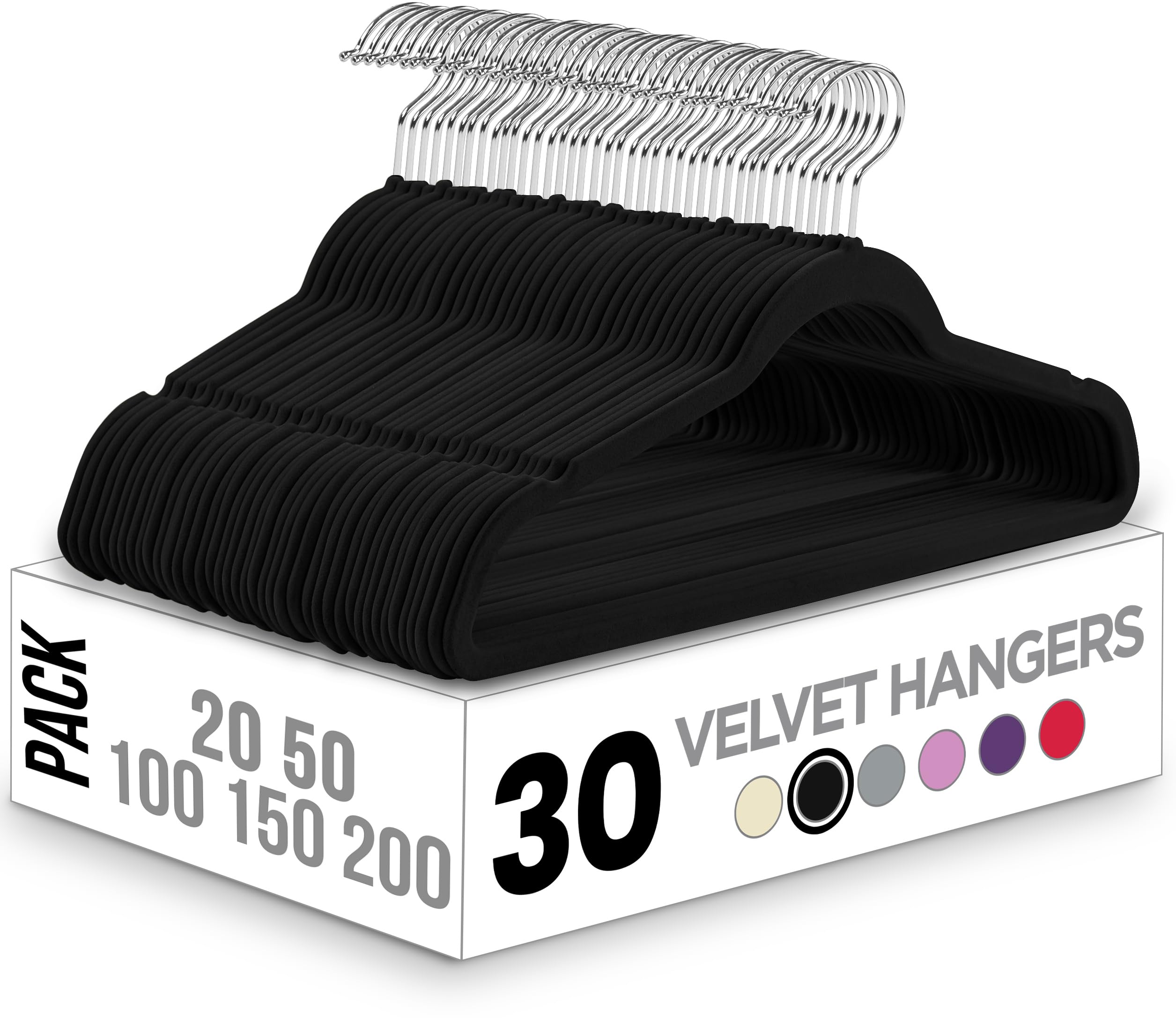 Algopix Similar Product 4 - Utopia Home Velvet Hangers 30 Pack