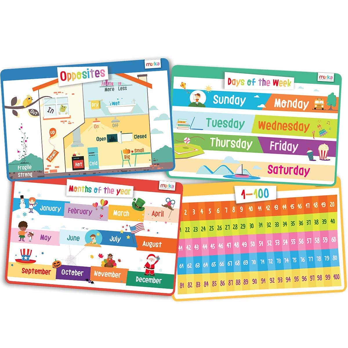 Algopix Similar Product 3 - merka Kids Placemats for Dining Table