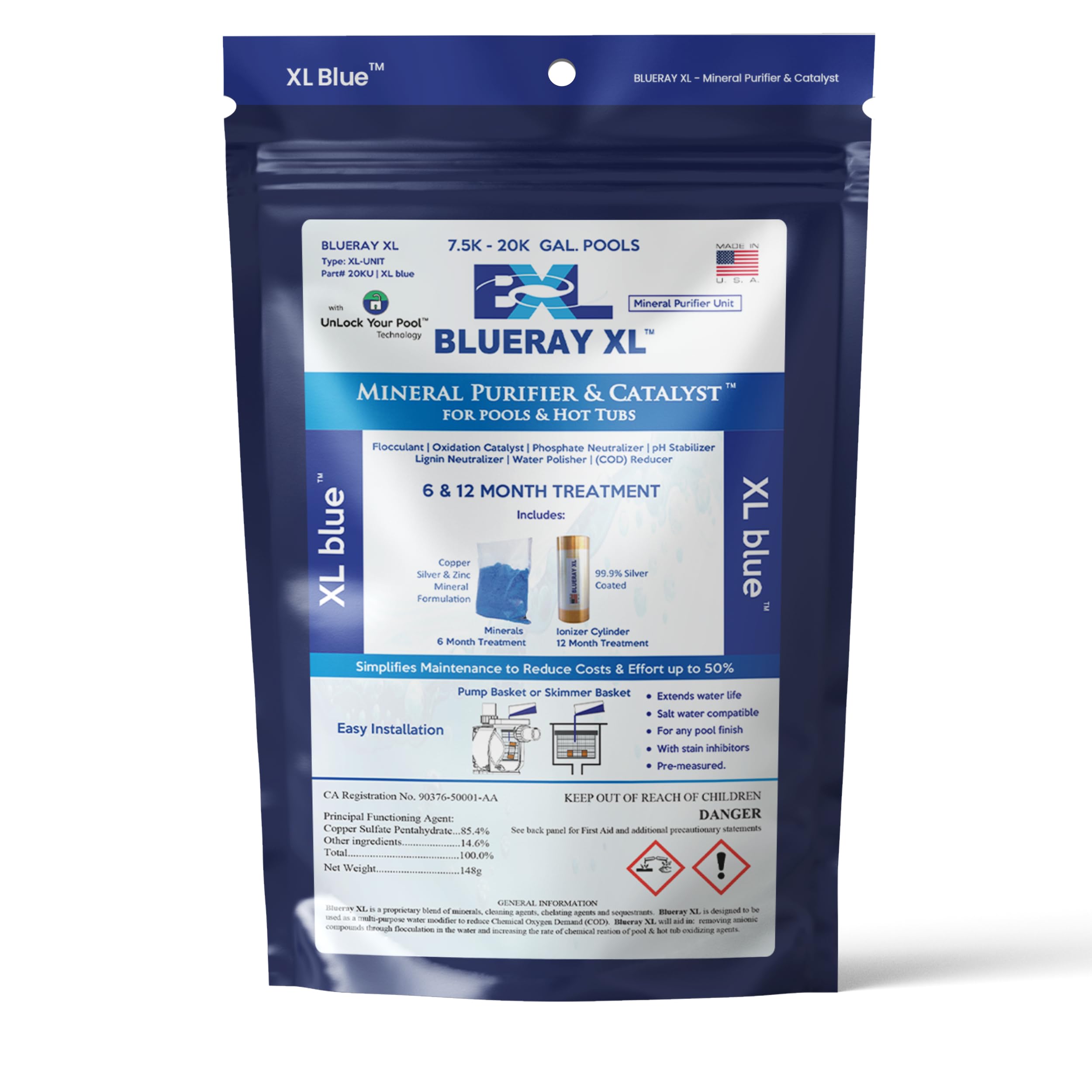 Algopix Similar Product 4 - Blueray XL  XL Blue Mineral Purifier 