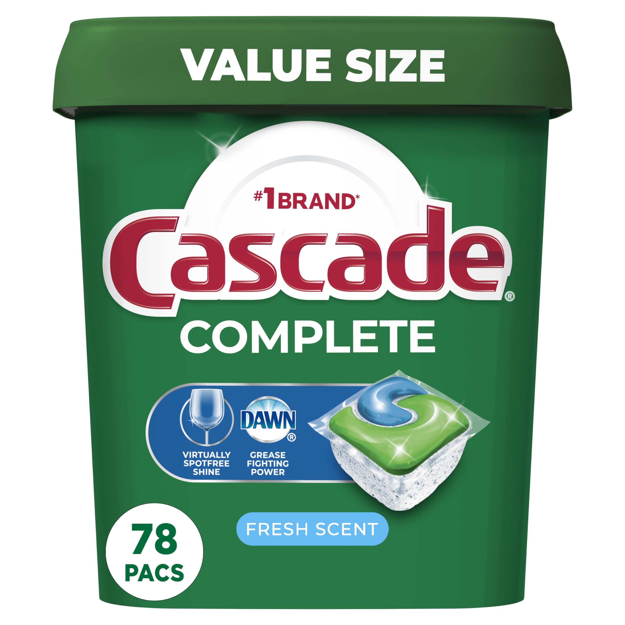 Algopix Similar Product 1 - Cascade Complete Dishwasher Pods 