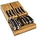 Algopix Similar Product 3 - InDrawer Bamboo Knife Block Holds 16