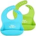 Algopix Similar Product 1 - WeeSprout Waterproof Silicone Baby Bibs