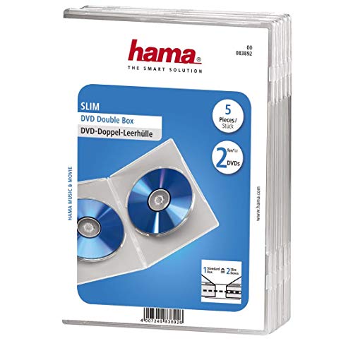 Algopix Similar Product 20 - Hama DVD Slim Jewel Case for 2x Disc