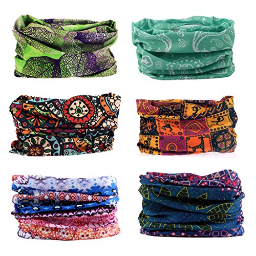 Algopix Similar Product 5 - Toes Home 6PCS Outdoor Headband Elastic