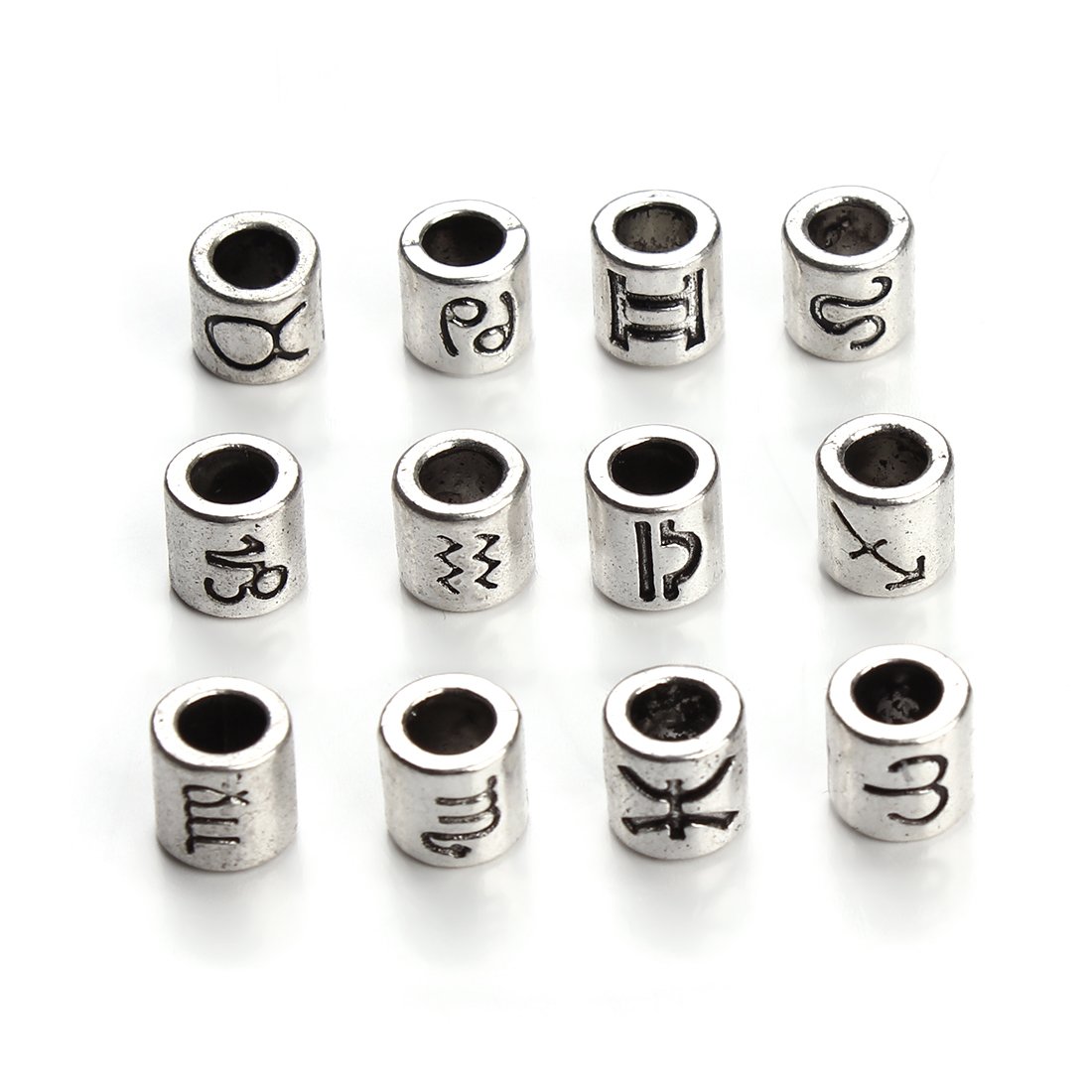 Algopix Similar Product 5 - Linsoir Beads 60 Pcs Antique Silver