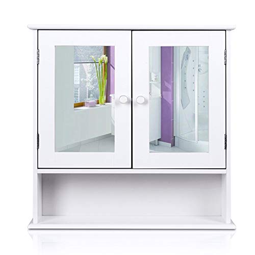 Algopix Similar Product 16 - HOMFA Bathroom Wall Cabinet