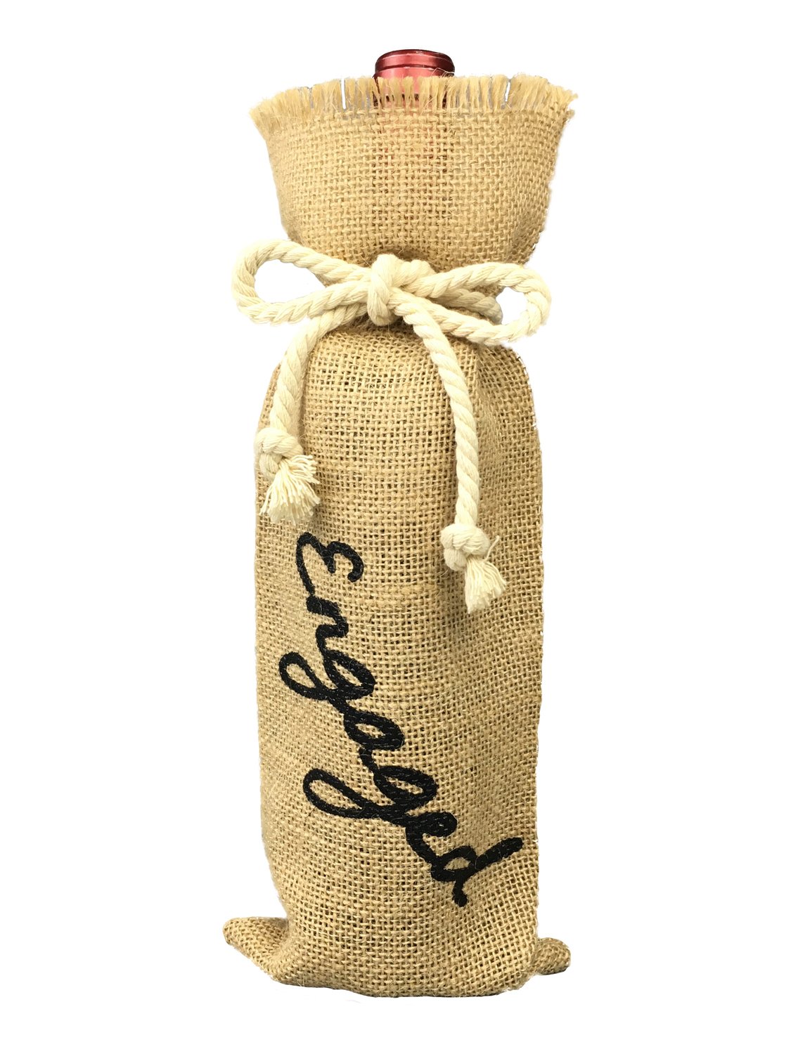 Algopix Similar Product 8 - Burlap Wine Bags Engagement Wine Bags