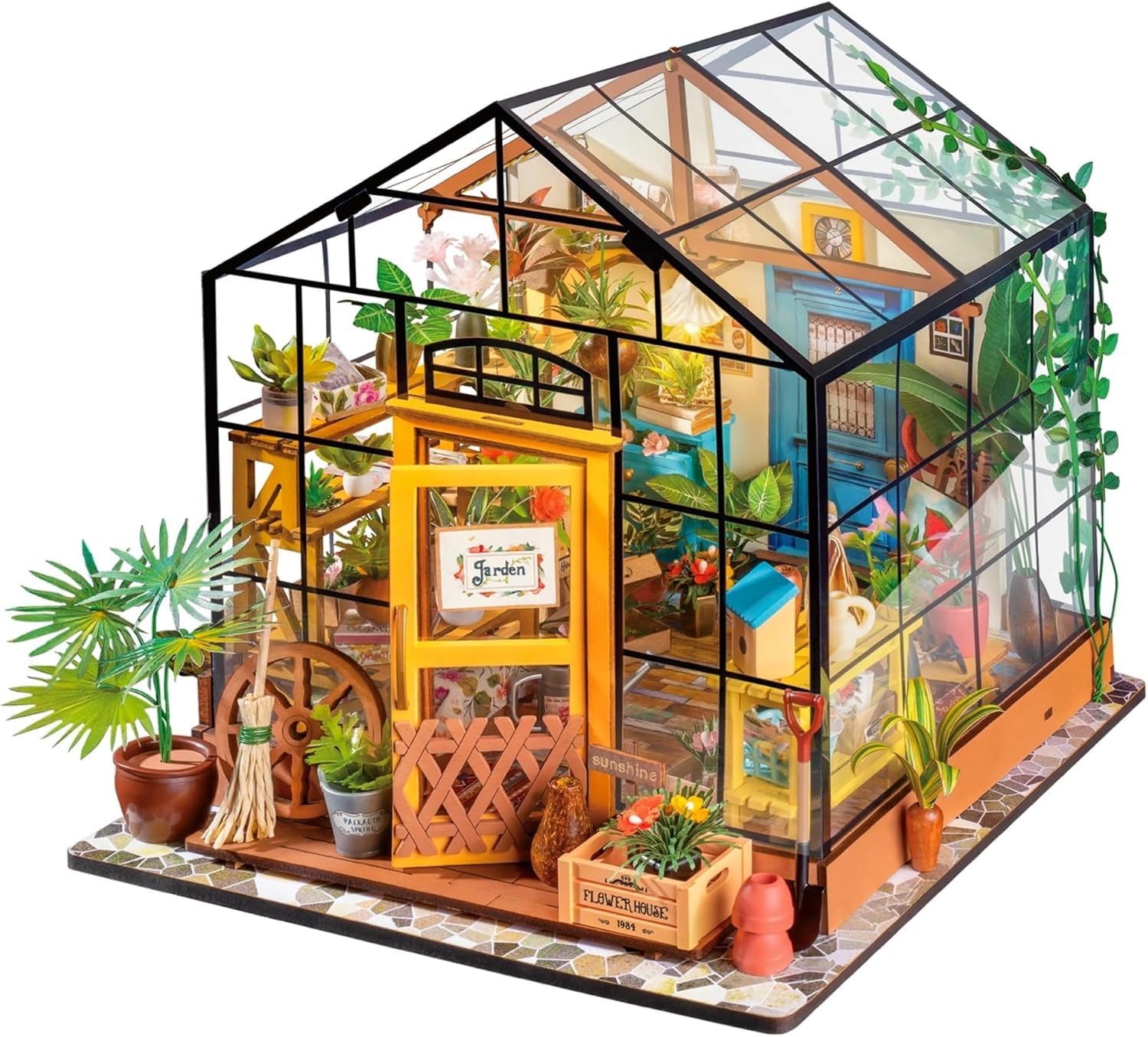 Algopix Similar Product 7 - ROBOTIME DIY Miniature House Kit Mini