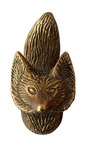 Algopix Similar Product 14 - Set of 4 Metal Fox Knobs  Decorative