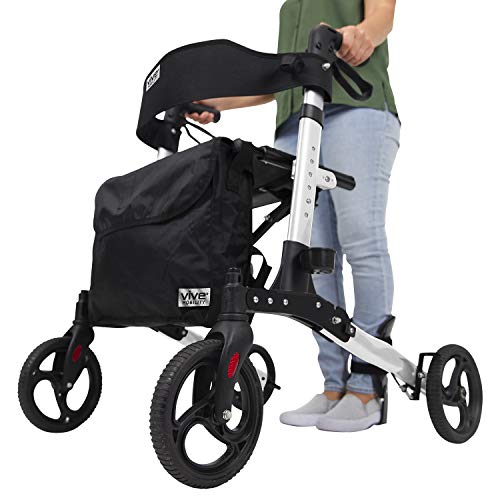 Algopix Similar Product 13 - Vive Rollator Walker  Folding 4 Wheel
