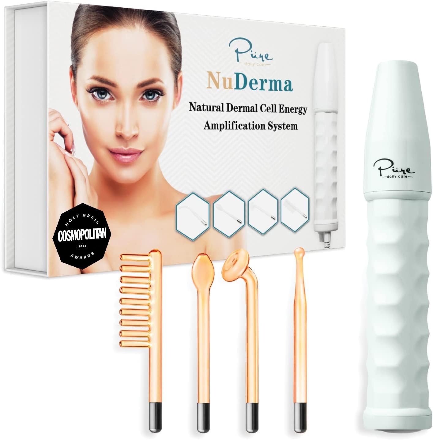 Algopix Similar Product 9 - NuDerma Handheld Skin Therapy Wand