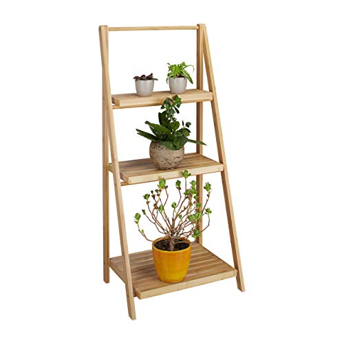 Algopix Similar Product 11 - Relaxdays Flower Stand 3 Shelves