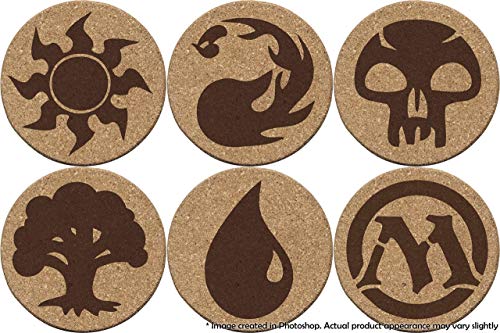 Algopix Similar Product 14 - Magic The Gathering MTG 6 Cork Coaster