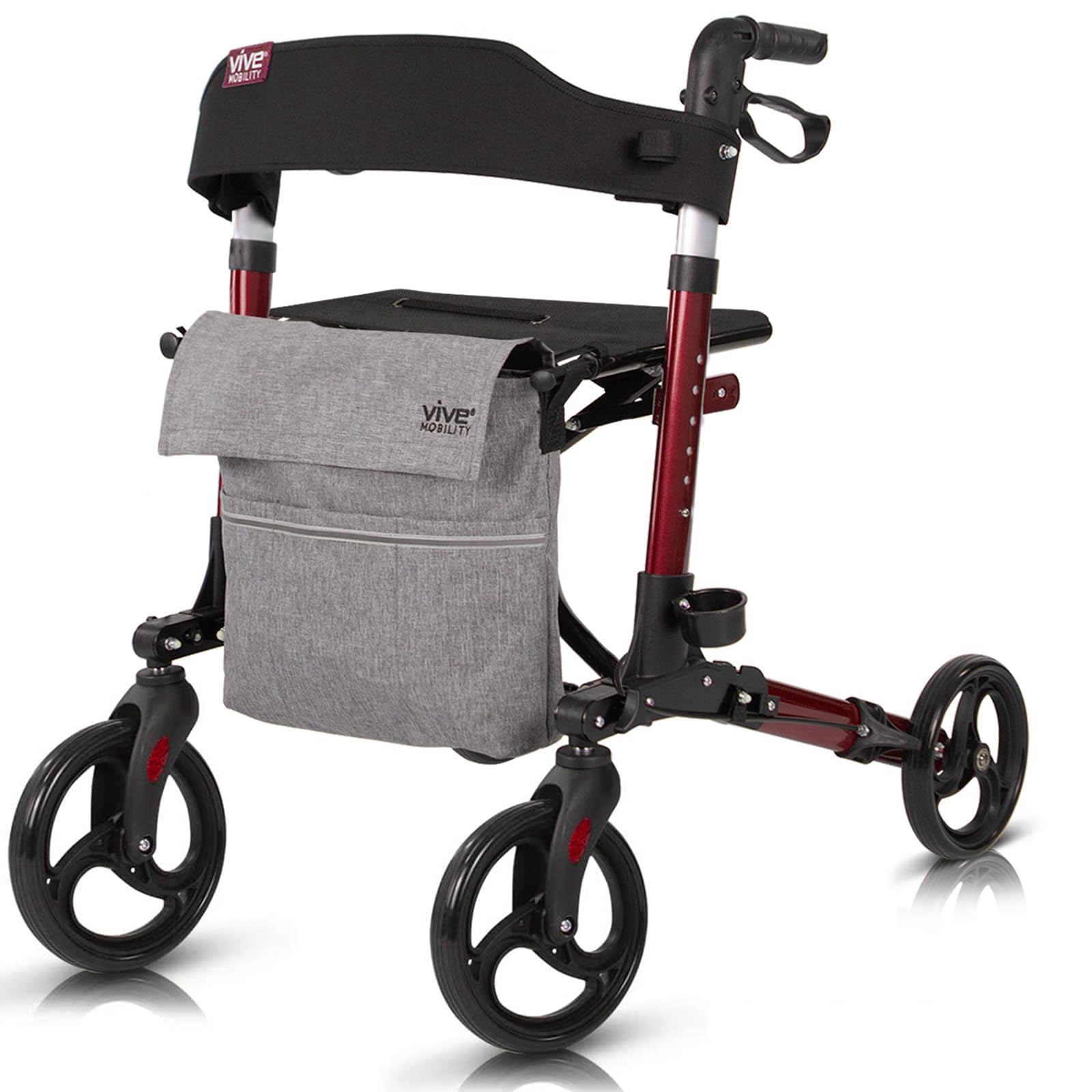 Algopix Similar Product 3 - Vive Mobility Rollator Walker  Folding
