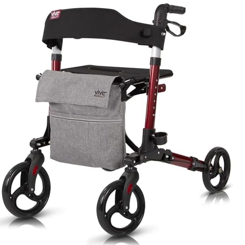 Algopix Similar Product 19 - Vive Mobility Rollator Walker  Folding
