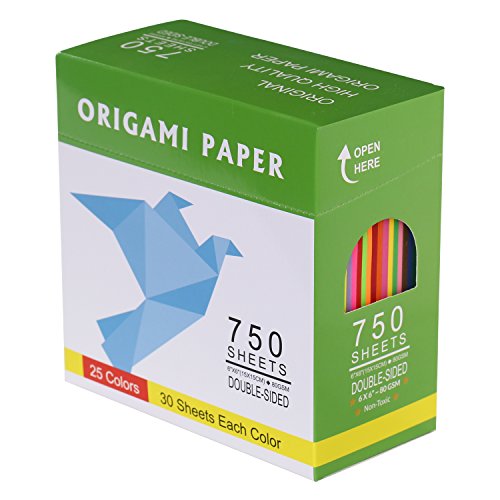 Algopix Similar Product 5 - DOURA Origami Paper 750 Sheets Economy