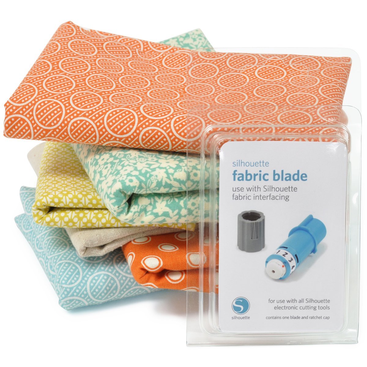 Algopix Similar Product 14 - Silhouette fabric blade blue and white