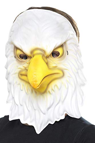 Algopix Similar Product 11 - Smiffys Eagle Mask WhiteYellow One