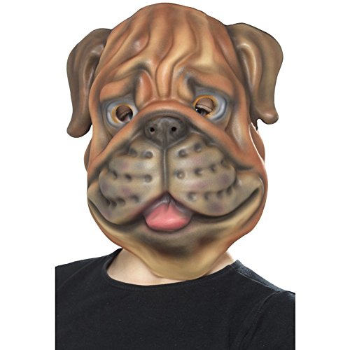 Algopix Similar Product 9 - Smiffys Dog Mask Eva, Brown, One Size