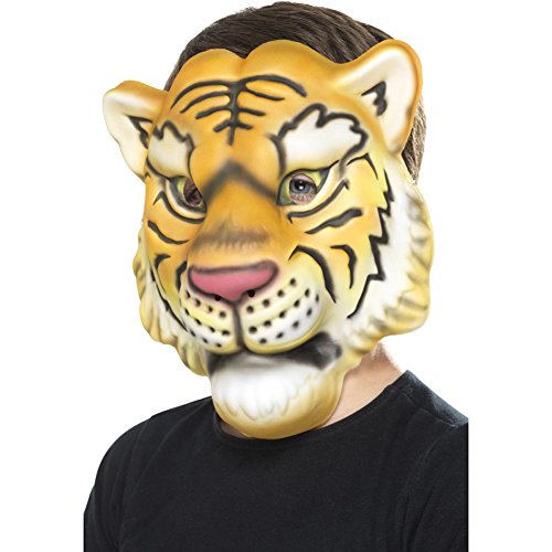 Algopix Similar Product 12 - Smiffys Tiger Mask YellowBlack One