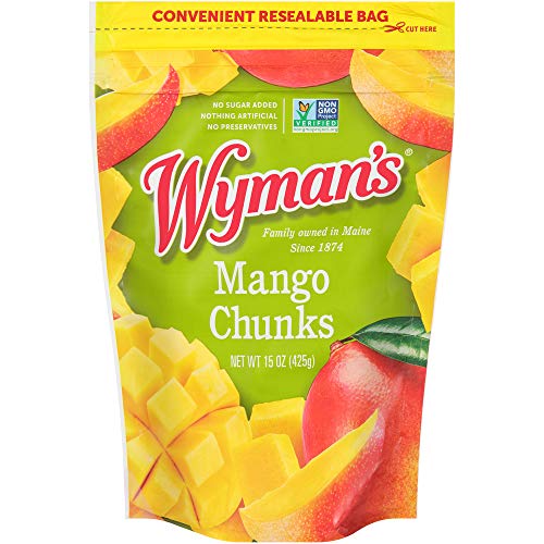 Algopix Similar Product 3 - Wyman's of Maine, Mango Chunks, 15 oz.