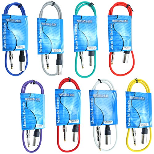 Algopix Similar Product 18 - MCSPROAUDIO 8 PACK Snake 3 Foot ft