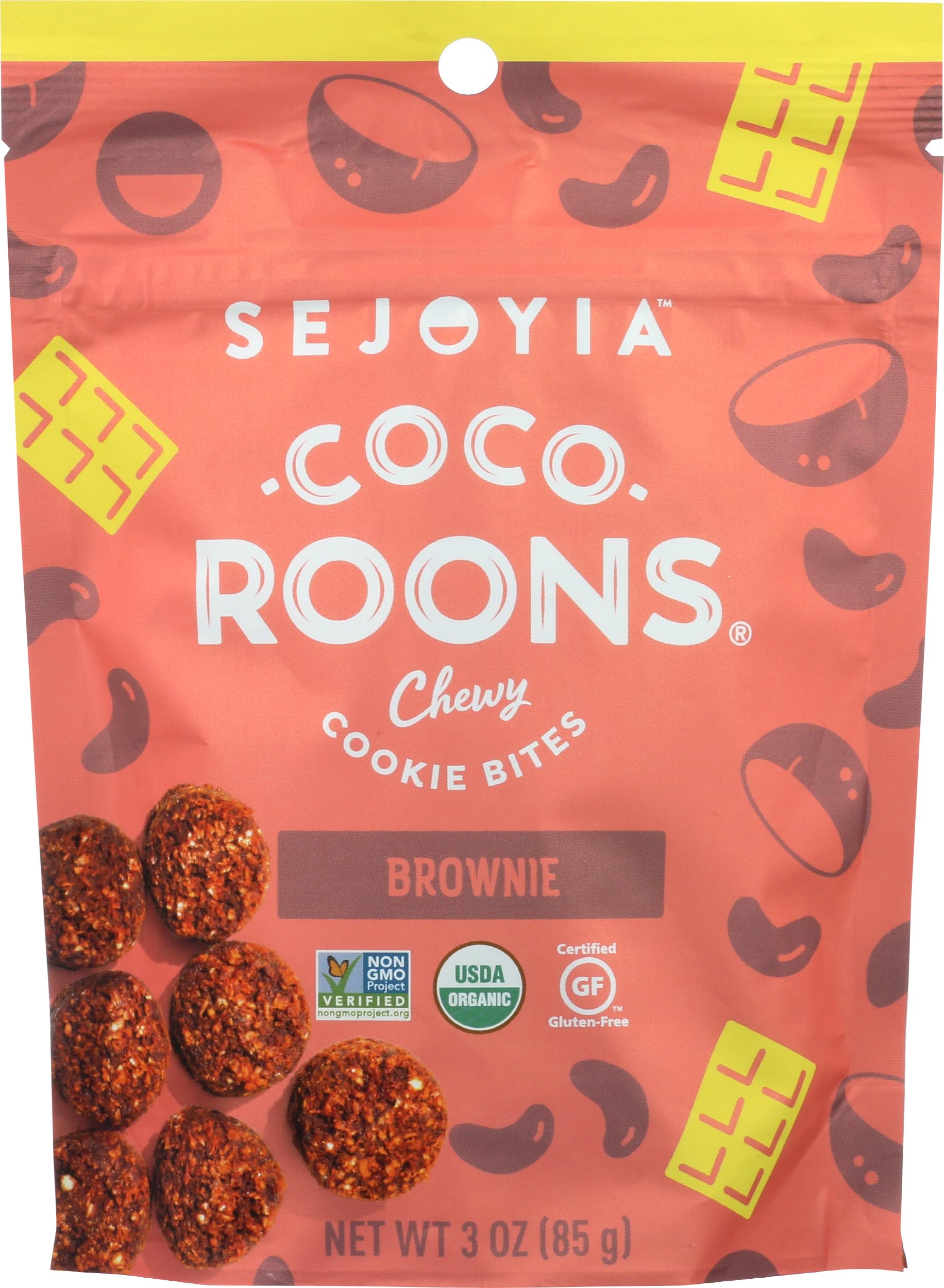 Algopix Similar Product 17 - SEJOYIA Organic Brownie Coco-Roons, 3 OZ