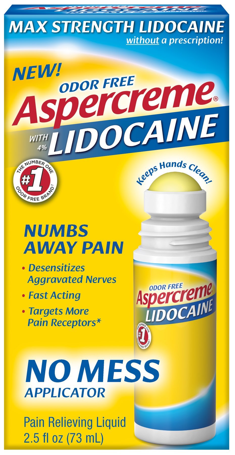 Algopix Similar Product 15 - Aspercreme 4 Lidocaine No Mess