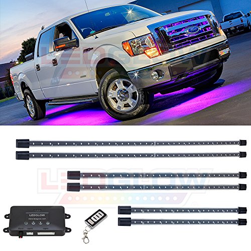 Algopix Similar Product 1 - LEDGlow 6pc Purple Wireless SMD LED
