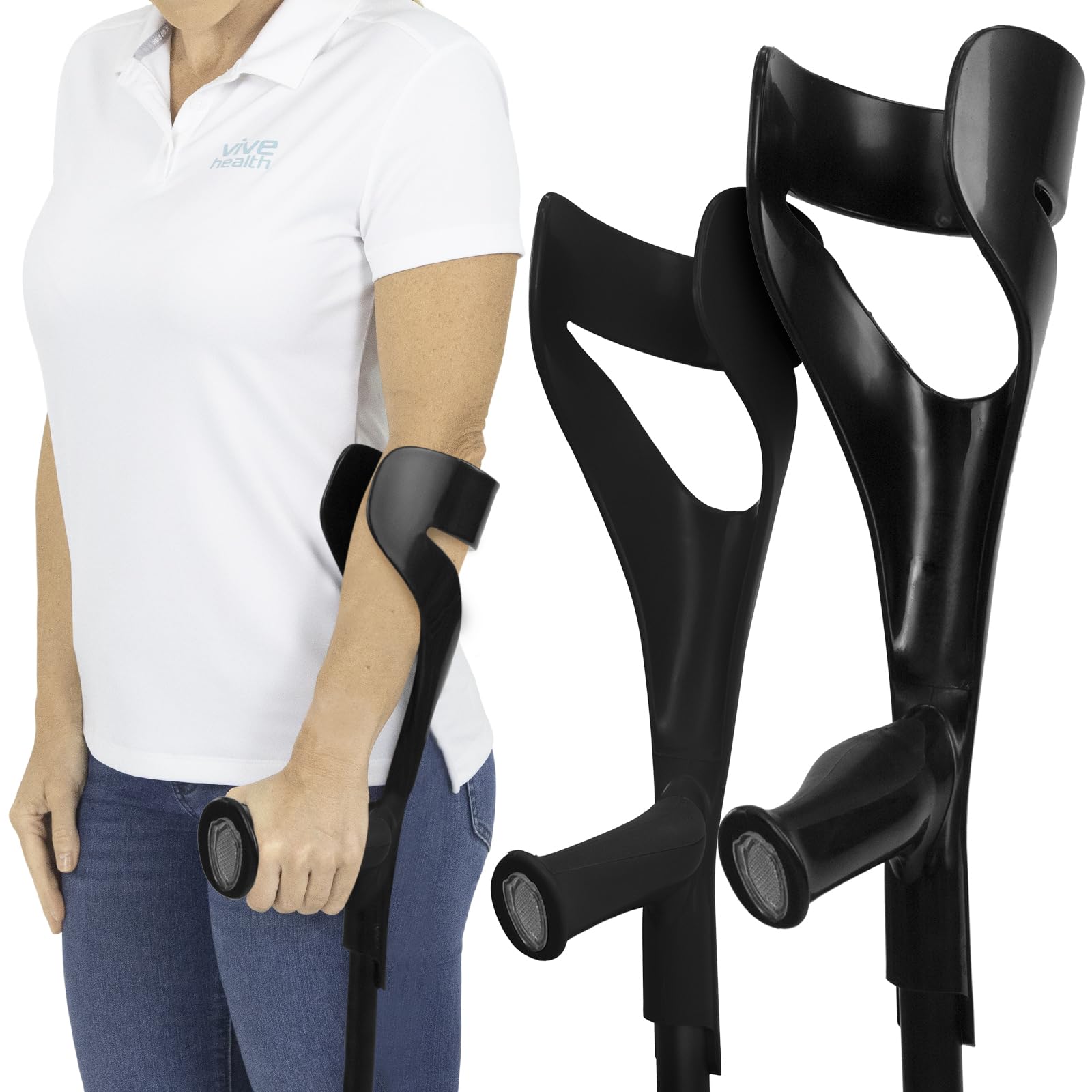 Algopix Similar Product 11 - Vive Forearm Crutches Pair 
