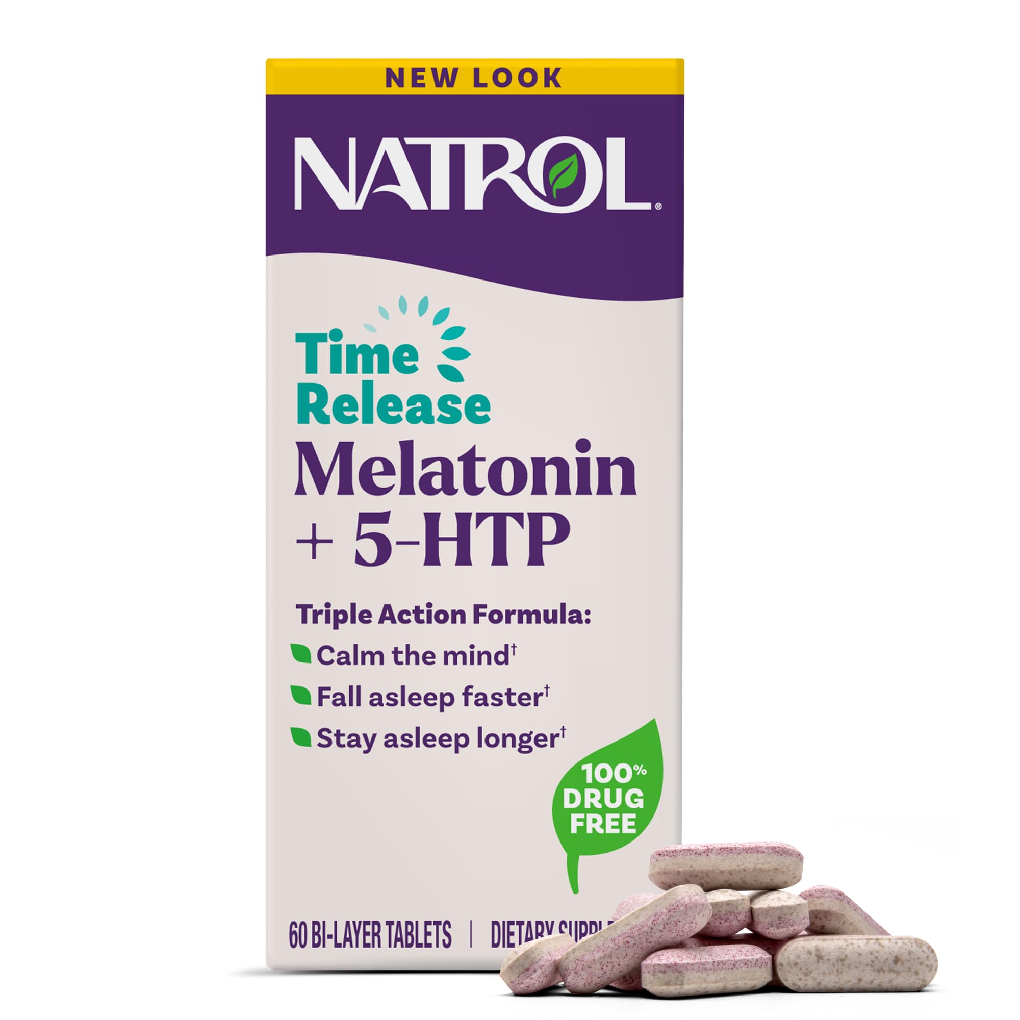 Algopix Similar Product 19 - Natrol Melatonin  5HTP Time Release