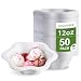 Algopix Similar Product 18 - 50 COUNT12 oz Disposable Floral White