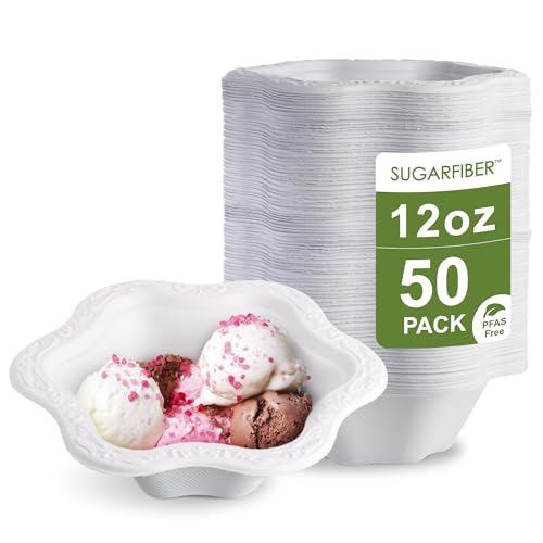 Algopix Similar Product 1 - 50 COUNT12 oz Disposable Floral White