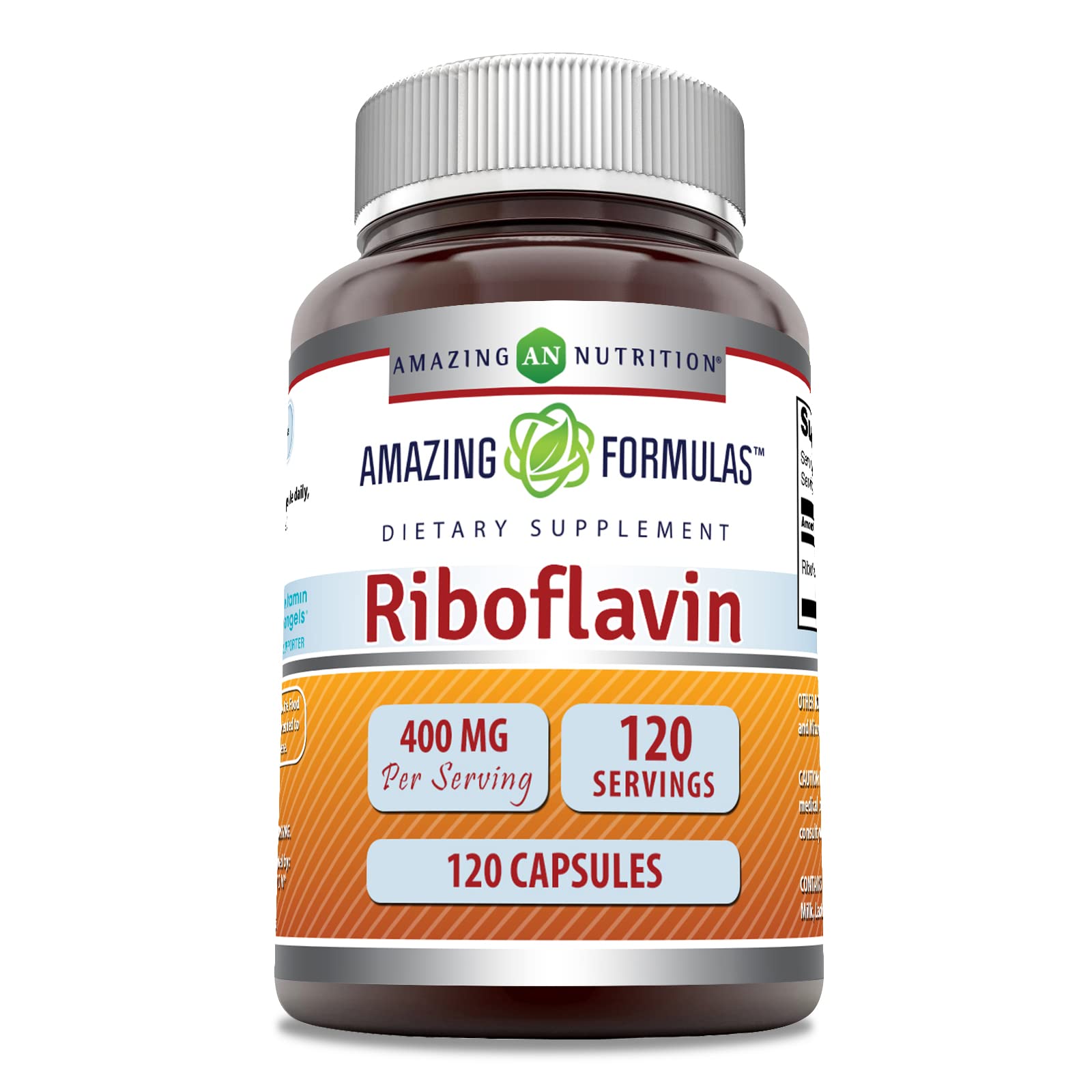 Algopix Similar Product 16 - Amazing Formulas Riboflavin 400mg 120