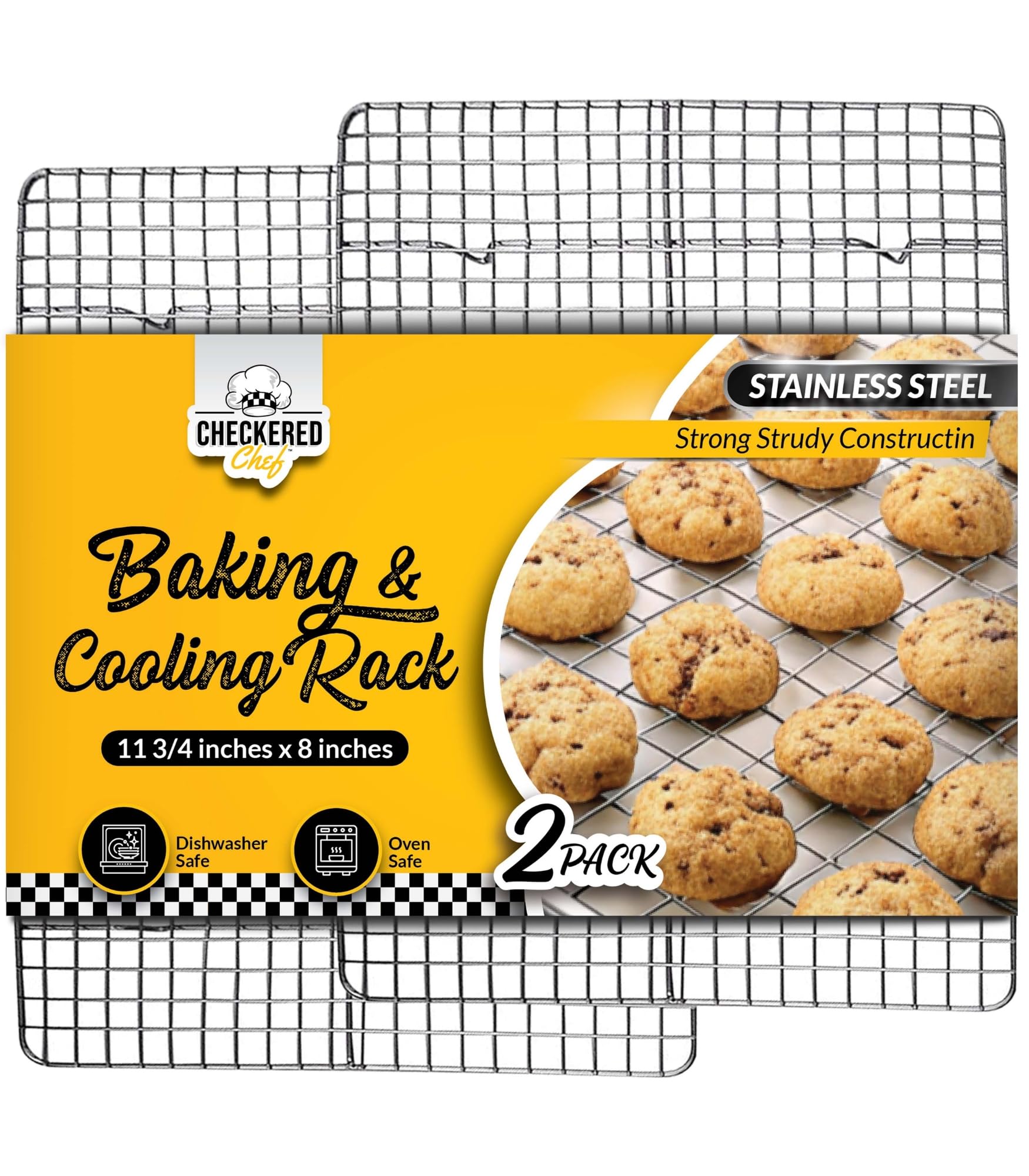 Algopix Similar Product 4 - Checkered Chef Cooling Rack for Cooking