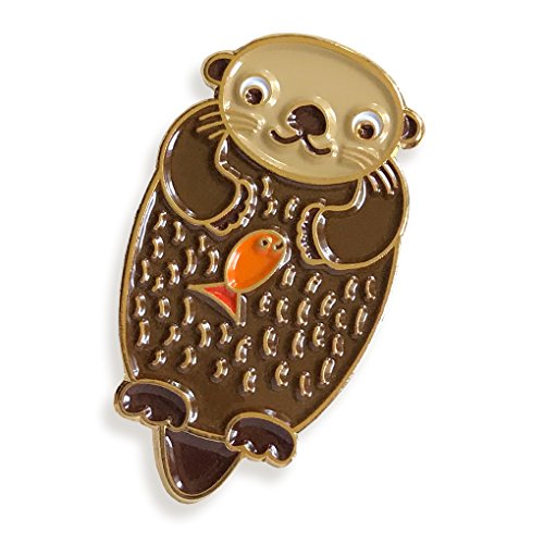 Algopix Similar Product 2 - Night Owl Paper Goods Otter Enamel Pin