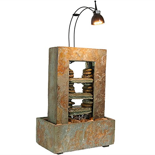 Algopix Similar Product 18 - Sunnydaze Rock Towers Slate Indoor