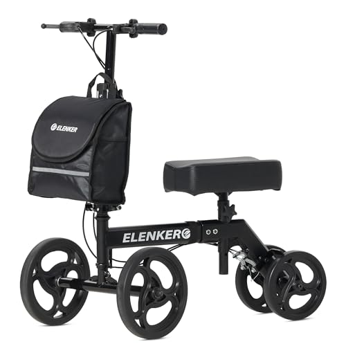 Algopix Similar Product 13 - ELENKER Steerable Knee Walker with 10
