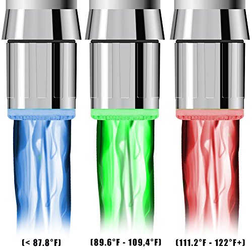 Algopix Similar Product 20 - LED Faucet Aerator Light Changes Color