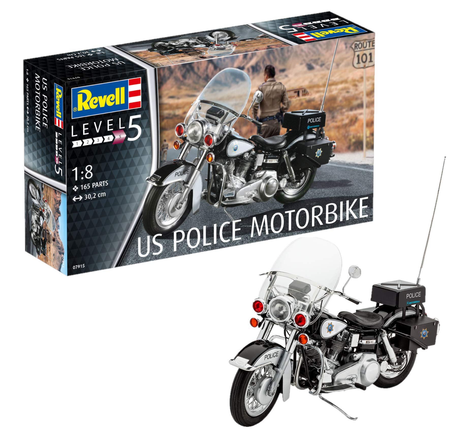 Algopix Similar Product 16 - Revell US Police Motoorbike Model Kit
