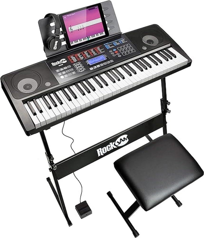 Algopix Similar Product 5 - RockJam 61 Key Touch Display Keyboard