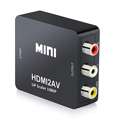 Algopix Similar Product 19 - QGECEN 1080p HDMI to AV 3RCA CVBS