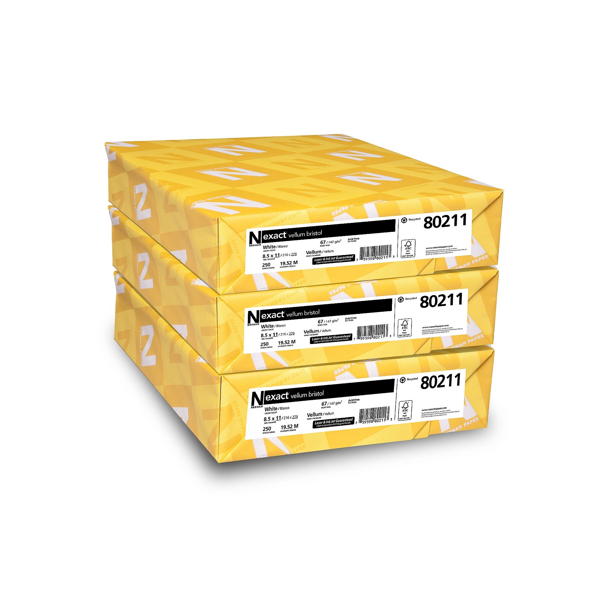 Algopix Similar Product 15 - Neenah Exact Vellum Bristol 85 x