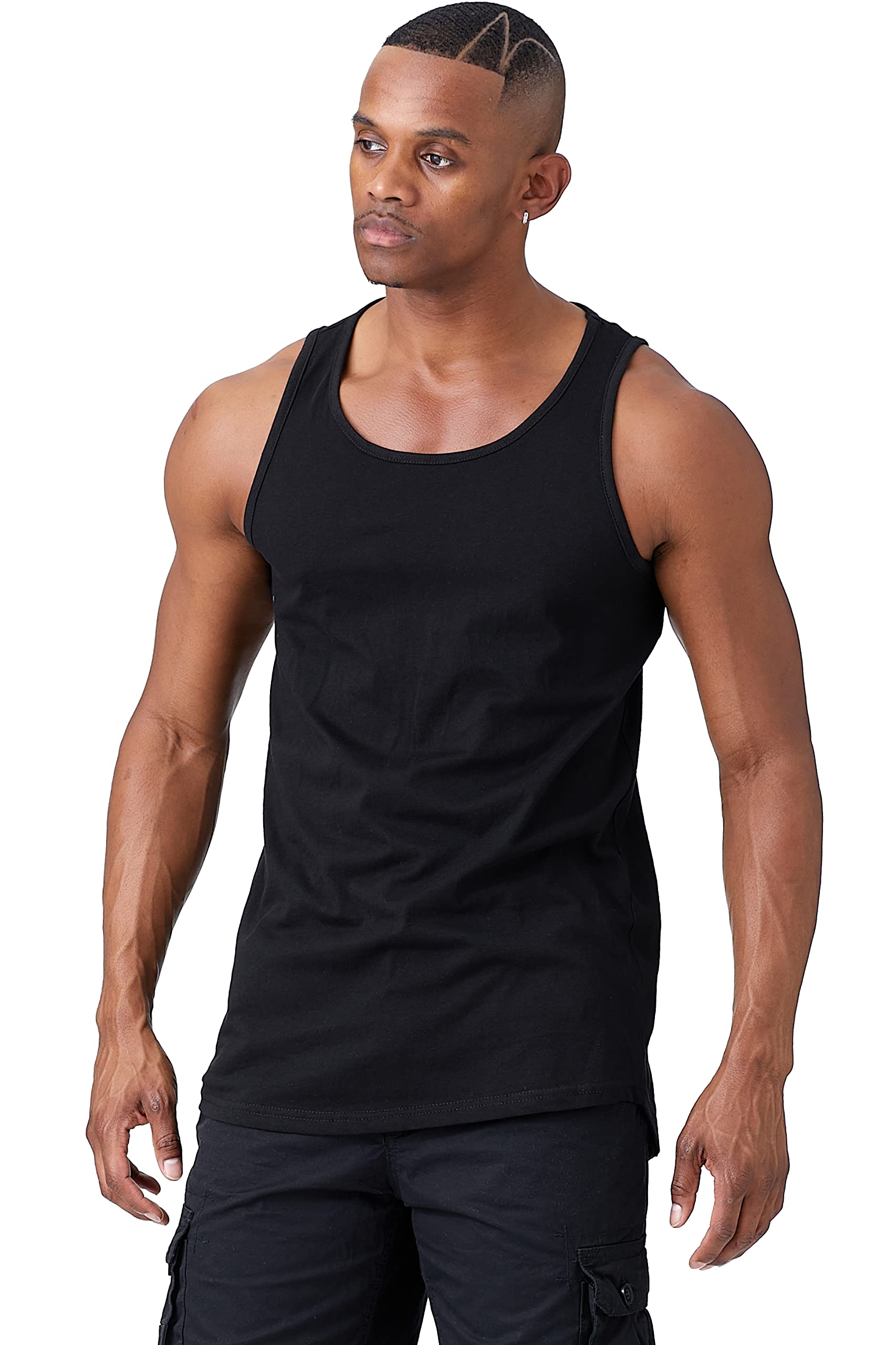 Algopix Similar Product 13 - JC DISTRO Mens Basic Tank Top Jersey