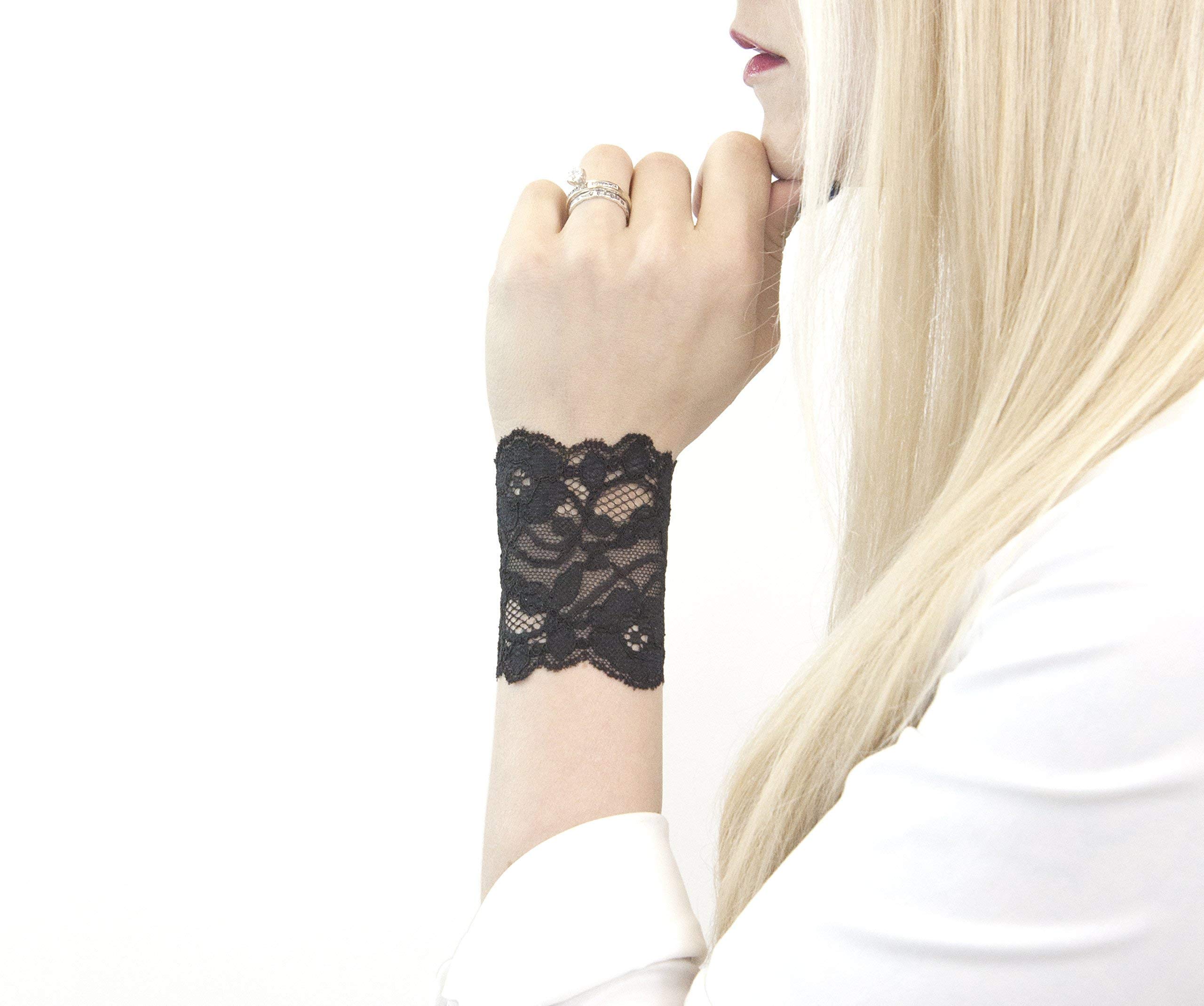 Algopix Similar Product 1 - Forgotten Cotton Short Lace Wrist Cuff