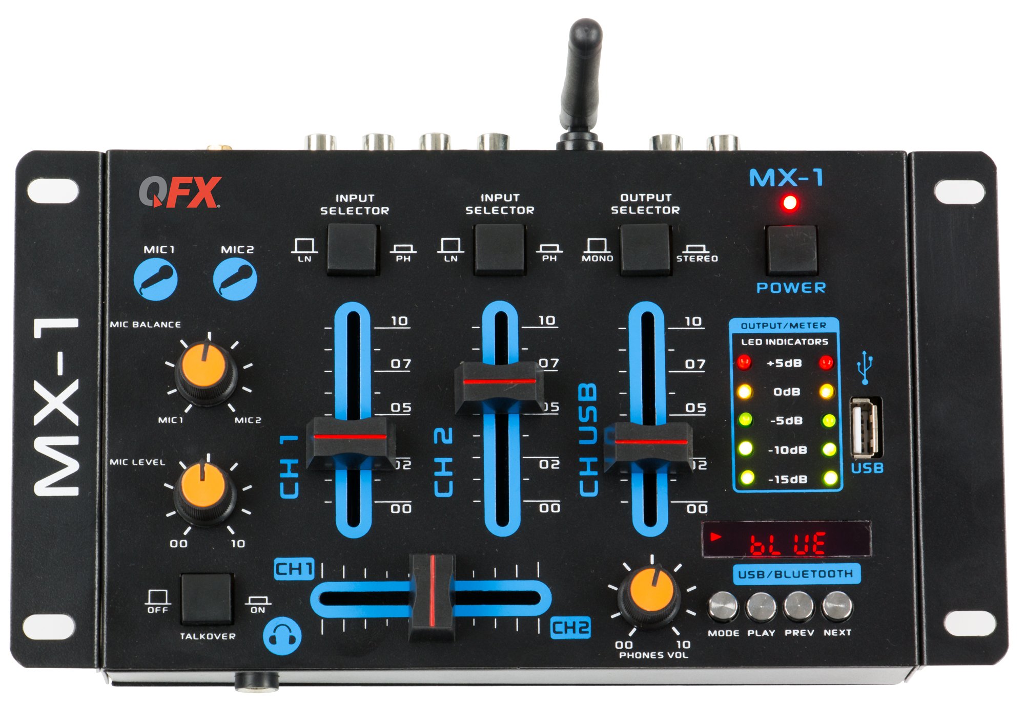 Algopix Similar Product 15 - QFX DJ Mixer, Black (MX-1)