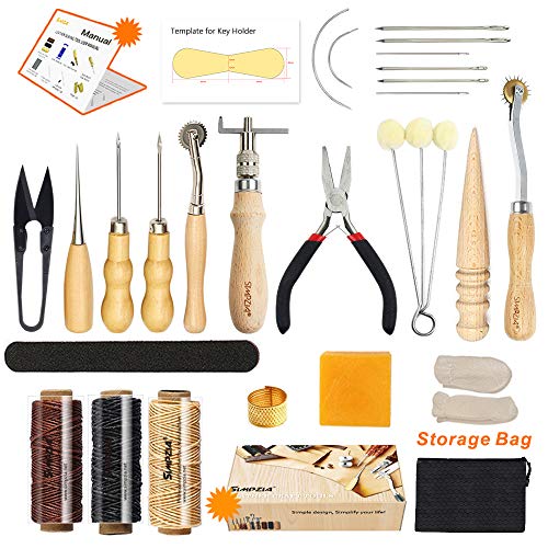 Algopix Similar Product 14 - Leather Sewing Tools SIMPZIA 25 Pieces