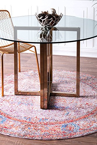 Algopix Similar Product 6 - nuLOOM Elmer Vintage Medallion Round