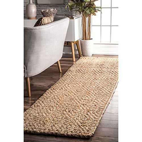 Algopix Similar Product 2 - nuLOOM Alanna Diamond Jute Rug 6 x