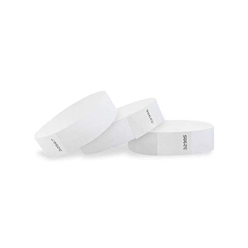 Algopix Similar Product 20 - WristCo White Tyvek Wristbands for
